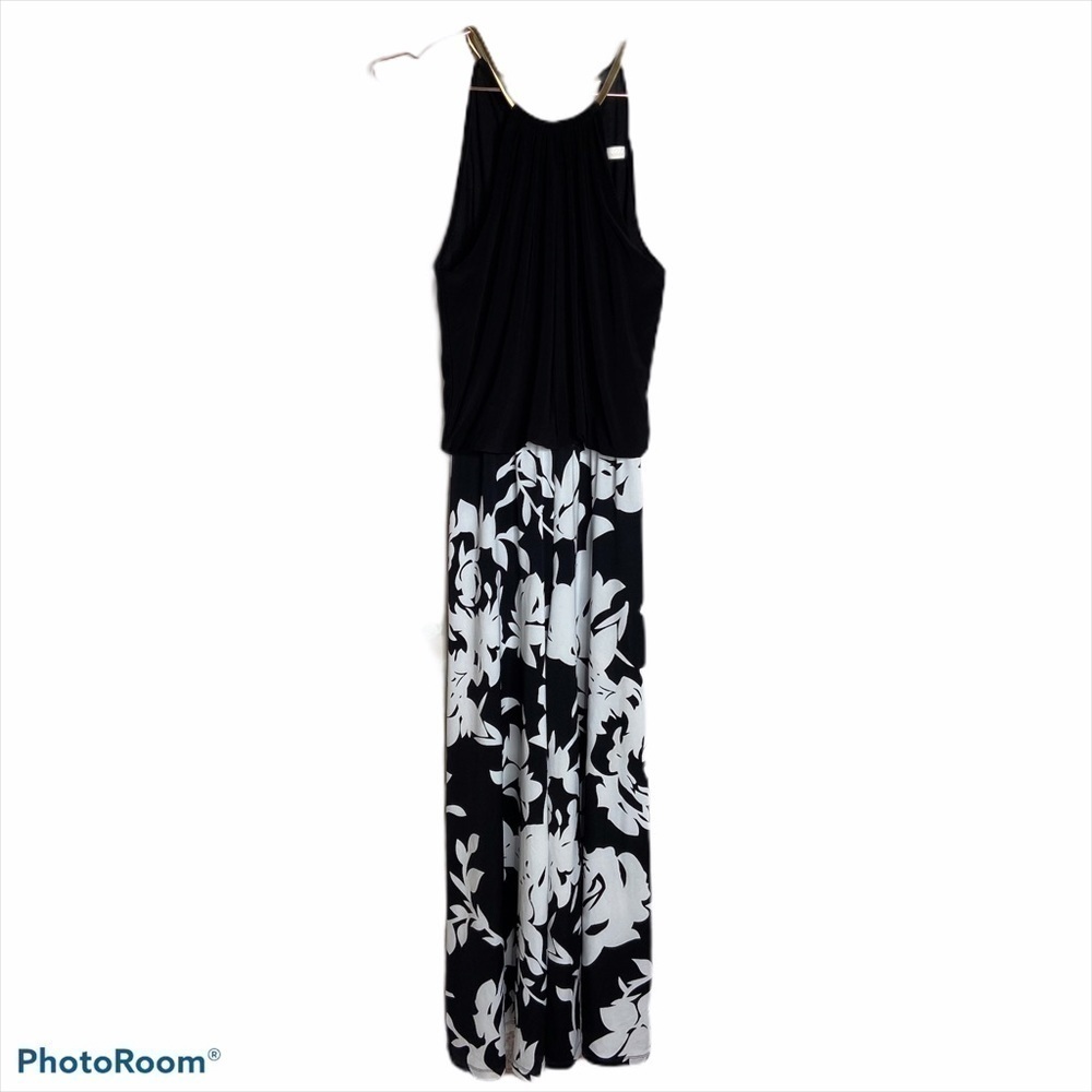 𝅺PRELUDE Black And White Wide Leg Jumpsuit